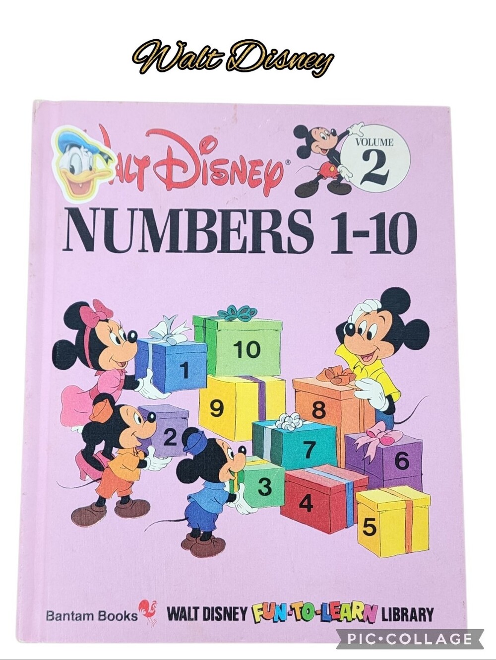 Walt Disney childrens book numbers 1-10 Mickey & friends learning numbers